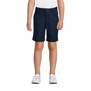 Lands’ End School Uniform Boys Active Chino Shorts, Navy Blue, size 12